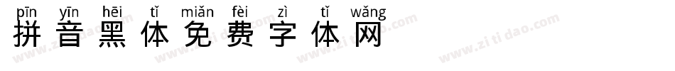 拼音 黑体字体转换